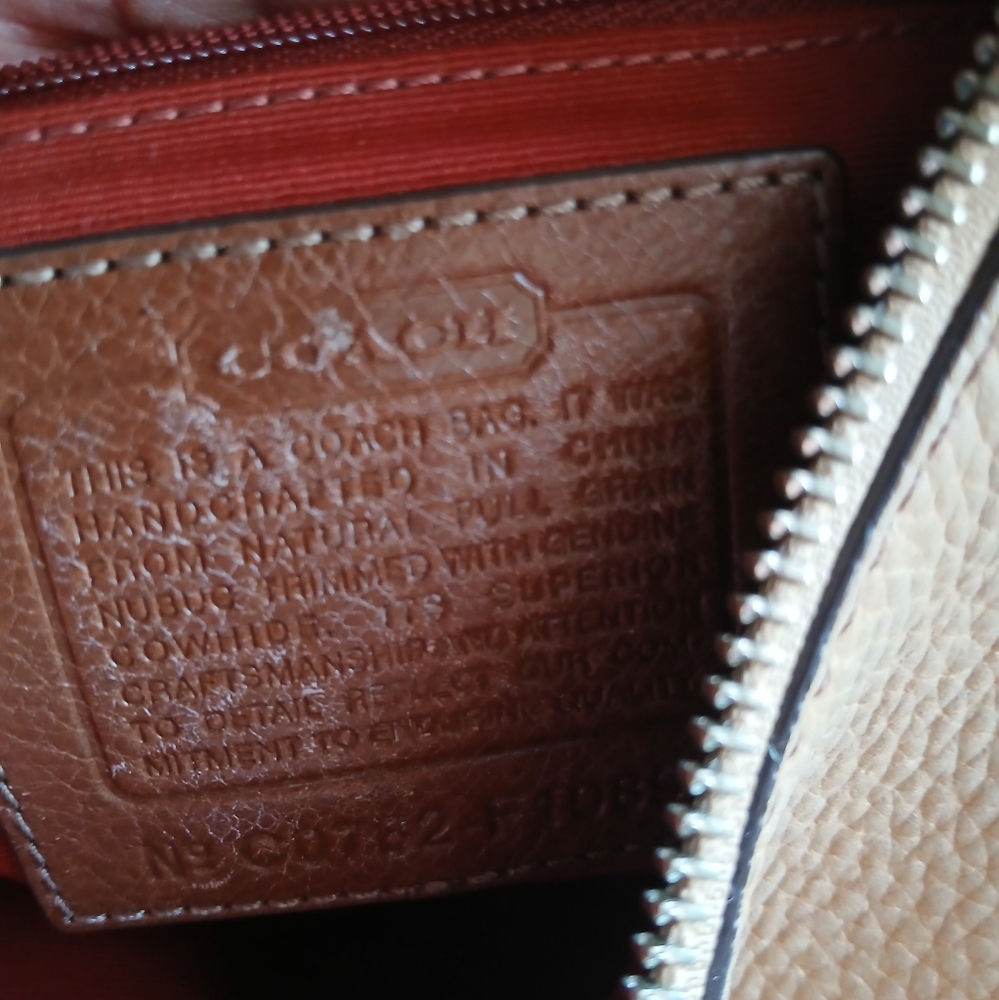 Coach Sueded Pebble Leather Bag - Picture 7 of 8